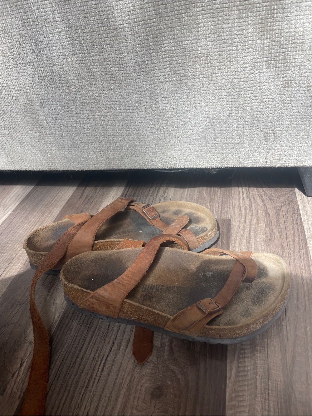 Birkenstock Brown Suede Strap Sandals